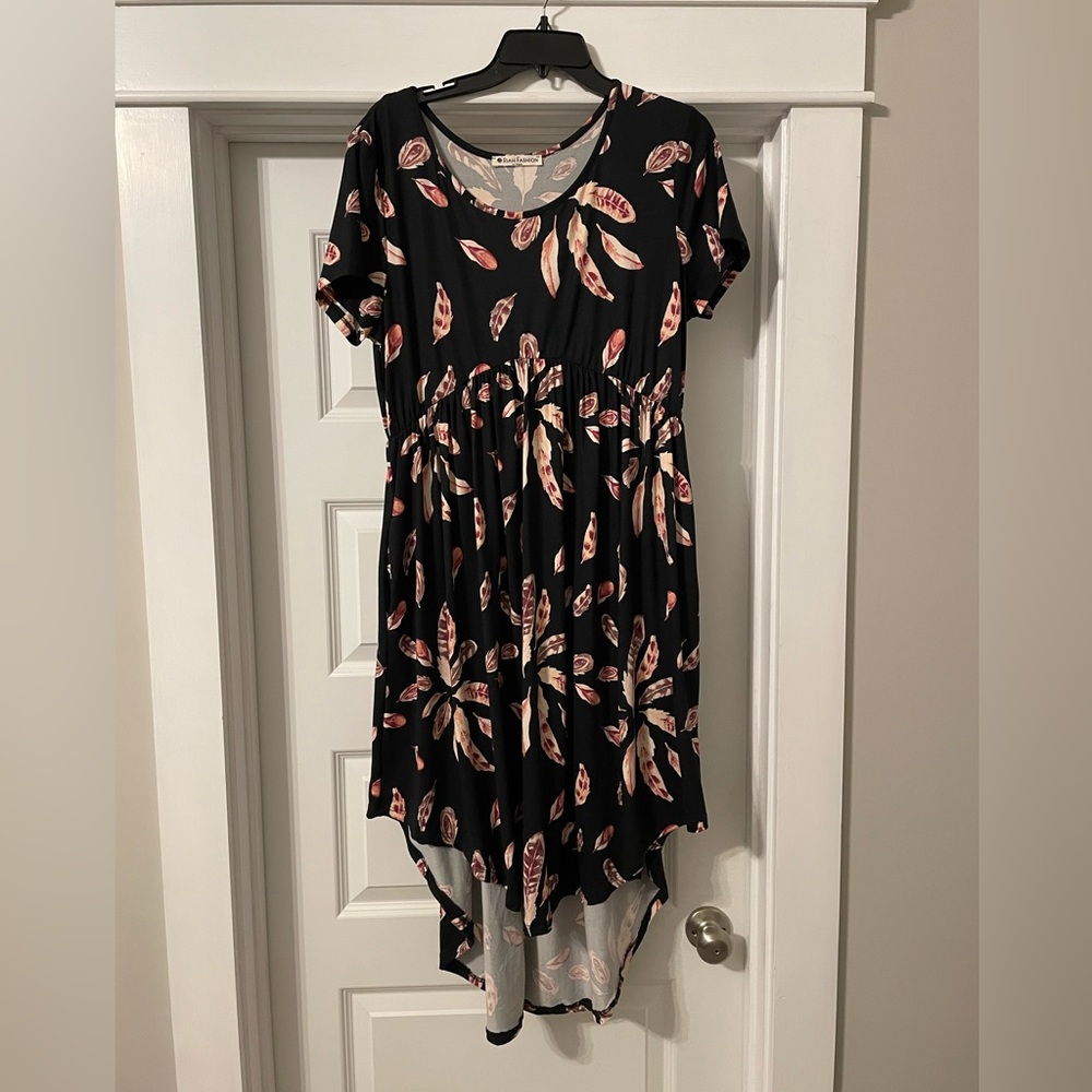 Riah fashion high low dress XL